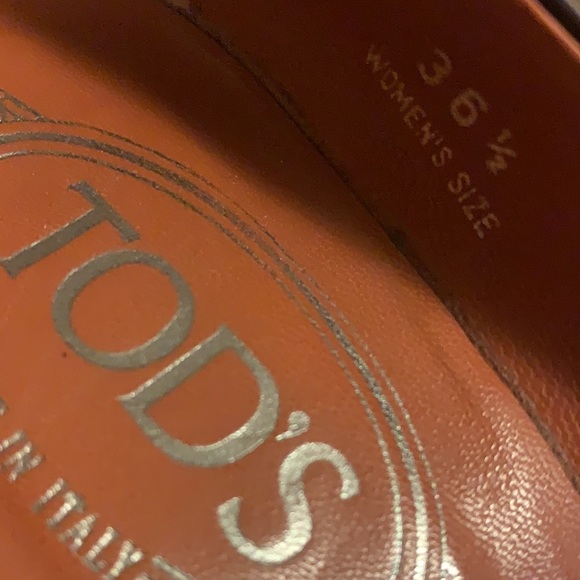 Tod’s “Jodie Morsetto” Brown Leather Pumps - Women’s Size 36.5 - Picture 8 of 9